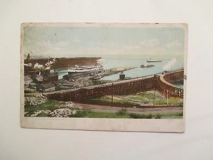 Marquette Michigan Postcard The Harbor 1910 MI - Picture 1 of 2