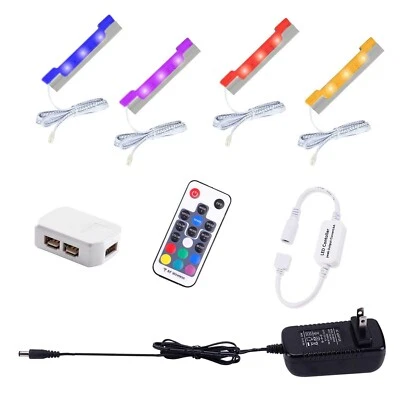 AIBOO LED Under Cabinet Night Lights Kit for Glass Edge Shelf Back Side Light... - Image 1 of 4