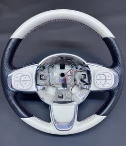 ✅ Lenkrad Lederlenkrad Fiat 500 ab 2015-2023 Bj NEU LEDERBEZUG Neu Beziehen - Bild 1 von 5