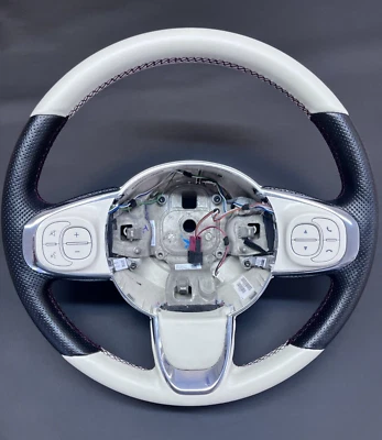 ✅  Lenkrad Lederlenkrad Fiat 500 ab 2015-2023 Bj NEU LEDERBEZUG Neu Beziehen - Bild 1 von 4