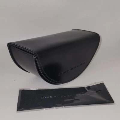 NEW! Marc by Marc Jacobs Large SUNGLASSES / EYEGLASSES UNISEX LEATHER CASE - Image 1 of 4