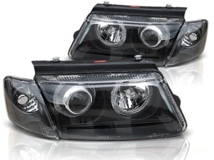Angel Eyes Scheinwerfer Set in schwarz für VW Passat B5 3B 11.1996-08.2000 - Bild 1 von 3