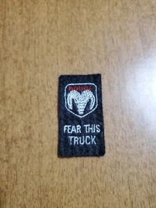 DODGE RAM PATCH paura di questo camion, ferro su tessuto, camion SPEDIZIONE GRATUITA p2 - Foto 1 di 3
