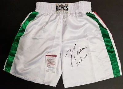 JULIO CESAR CHAVEZ  Autograph Cleto Reyes Mexico Trunks "HOF 2011".WITNESS JSA - Image 1 of 4