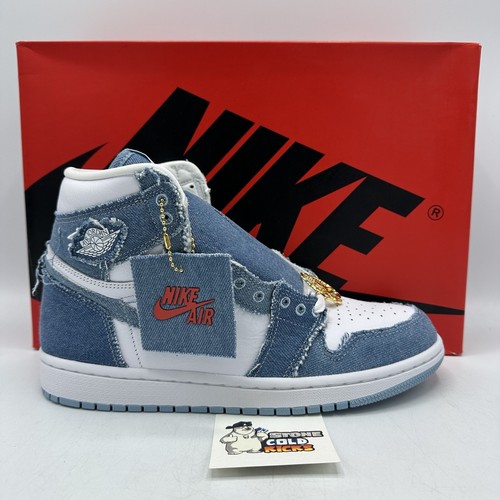 Nike Air Jordan 1 I Retro Denim High DM9036 104 taglia 9 5 W 8 M SOLO SCARPA DESTRA