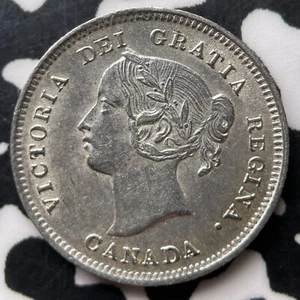 1899 Canada 5 Cents Lot#JM9034 Silver! High Grade! Beautiful! - Picture 1 of 2