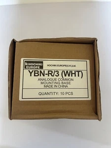 Hochiki YBN-R/3 Sensor Analogue Common Mounting Base. White - 10 Pieces - Picture 1 of 10