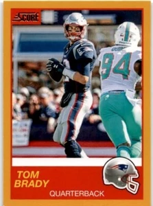 2019 Tom Brady Score Yellow Border Variation New England Patriots - Picture 1 of 2