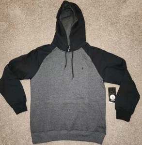 NEW! Volcom Homak Pullover Hoody Heather Grey/black Mens SIZE medium - Picture 1 of 3