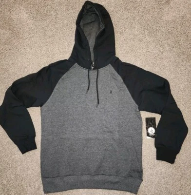NEW! Volcom Homak Pullover Hoody Heather Grey/black Mens SIZE medium - Image 1 of 3