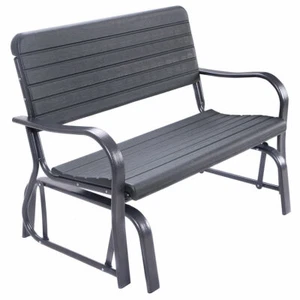 Outdoor Patio Swing Porch Rocker Glider Bench Loveseat Garden Seat Steel - Picture 1 of 5