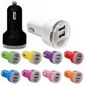 1 piece of Dual USB 2 Port DC Car Charger 2.1A and 1A Universal Adapter color in - Picture 1 of 1