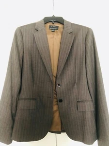 CAMBIA Mark Shale Exclusive Wool Blazer Sz 8🌹 Classic Striped Jacket🌹Elegant🌹 - Picture 1 of 7
