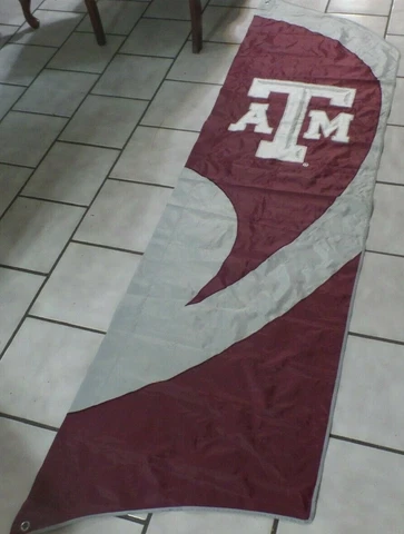 Texas A&M Aggies Football 8' 5" Banner/Flag/Steel Pole/Swooper 8 FOOT TALL! Cover
