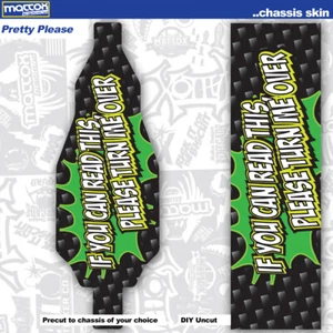 RC Car Chassis Skin-Pretty Please-Indoor/Outdoor options. Custom fit. - Bild 1 von 2