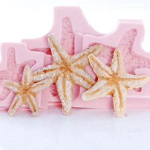 Starfish Seashell Silicone Mold Set Fondant Chocolate Resin Clay Soap Wax (250 - Picture 1 of 8