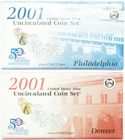 2001 P & D United States Mint Set Cover
