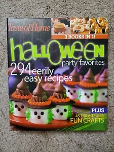 TASTE OF HOME HALLOWEEN Party Favorites Cookbook & Crafts Hardcover 3 Books In 1 - Picture 1 of 5