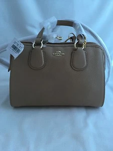 NWT COACH Nolita Satchel Crossgrain Leather Shoulder Bag Purse Stone - Picture 1 of 10