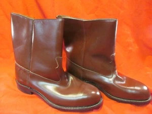 NOS LEHIGH PERMACOUNTER STEEL TOE LEATHER DRESS WORK BOOTS SIZE 8E - Picture 1 of 6