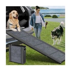 Dog Ramp for Car, 63" Long & 17" Wide Folding Portable Pet Stair Ramp with No... - Picture 1 of 7