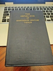 THE OXFORD BOOK OF EIGHTEENTH CENTURY VERSE The Clarendon Press Oxford 1958 VG+ - Picture 1 of 11