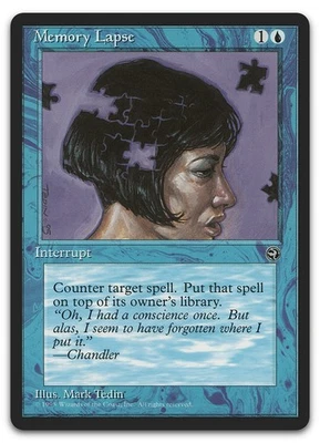 Memory Lapse [Version 2] #32 (LP) Homelands HML Magic MTG - Image 1 of 2