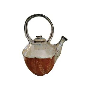 Unikat Handarbeit Steingut Teekanne Schreibwarengriff Künstler signiert - Bild 1 von 11