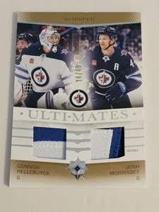 2024-25 Upper Deck Ultimate Hockey HELLEBUYCK/MORRISSEY 14/49 Dual 3 Color Patch - Picture 1 of 8