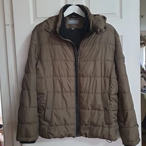 Authentic Michael Kors Mens Jacket Size L Brown - Picture 1 of 13