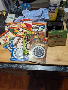 Vintage Sawyers View-Master 3D Viewer Bakelite Black 1950s & 20 reels - Picture 1 of 10