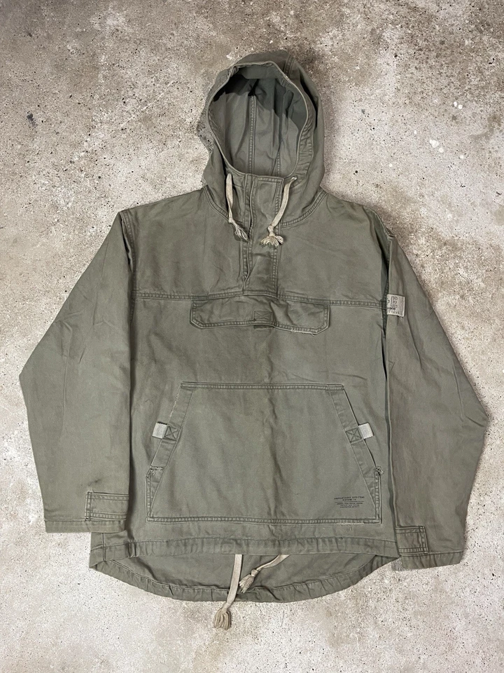 Chaqueta Parka Vintage Años 90 American Eagle Anorak Smock Gunner Para Hombre’s L Olive Army Foto 1 de 4