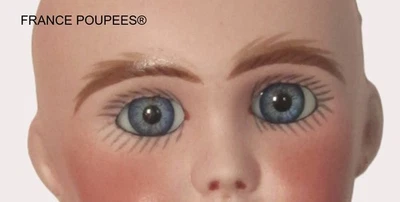 Yeux verre émaillé 14mm ovales poupée ancienne/moderne/BJD-Oval Doll Glass Eyes - Photo 1/4