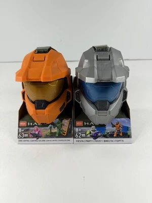 Mega Construx Halo Infinite Zone Control and Fiesta Party Spartan Helmets NEW - Image 1 of 4