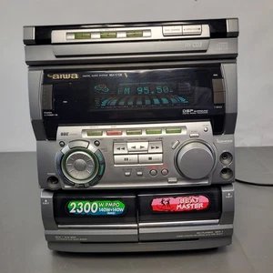 Vintage Aiwa CXNS706HR Compact Disc Stereo Cassette Receiver Audio System Silber - Bild 1 von 18