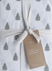 west elm tannenbaum tree king sheet set - Picture 1 of 1