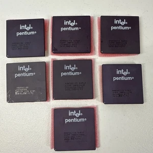 7 - Intel Pentium Processor - Gold Pins - SY007 SX968 SU097 SK124 SX969 SY022/33 - Picture 1 of 12
