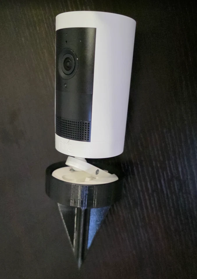 3DSPP Ring Outdoor Cam Plus Ground Mount Stand Holder Black – Camera NOT Included