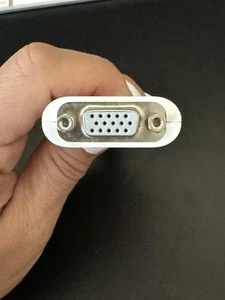 Genuine Apple Mini Display Port to VGA Adapter For Mac Pro 2011-2012 Desktop OEM - Afbeelding 1 van 4