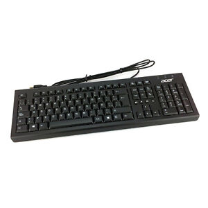 Spanish Acer USB Keyboard QWERTY PR1101U OEM Genuine Wired Home Office Computer