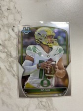 Bo Nix Bowmen Chrome Oregon Football card 