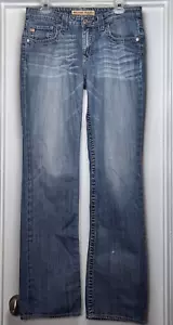 Big Star Maddie Jeans Women's 29XL (32x35) Boot Cut Mid Rise Stretch Distressed - Picture 1 of 11