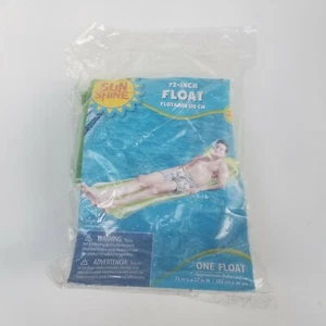 Swimming Pool Air Mattress Green Inflatable Float Floatie New Vintage 72"x27" - Picture 1 of 6