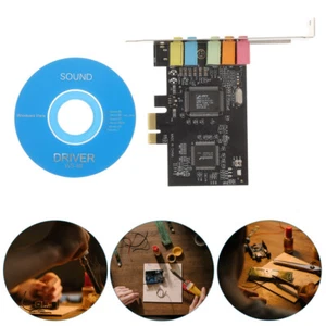 PCIe to 5.1 Internal Sound with Low Profile Bracket 5 Interfaces 6 Digital Sound - Picture 1 of 12