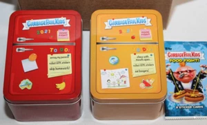 MÜLL EIMER KINDER 2021 Food Fight - 2 LEERE ZINNSORTEN + 1 Verpackung - Bild 1 von 6