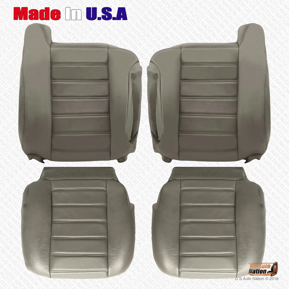 2003 2004 2005 2006 2007 Hummer H2 Front Driver Passenger Leather Cover Wheat - Image 1 of 1