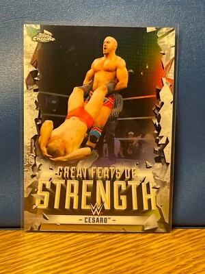 2021 TOPPS CHROME WWE GREAT FEATS OF STRENGTH #GF-8 CESARO - Image 1 of 2