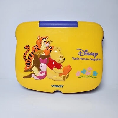 Disney Vtech Poohs Picture Computer Tested & Working No Slides - Image 1 of 4