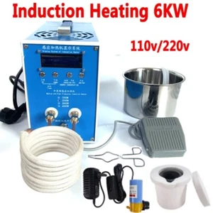 6KW Induction Heater Induction Heating Machine 220V Metal Smelting Furnace - Picture 1 of 22