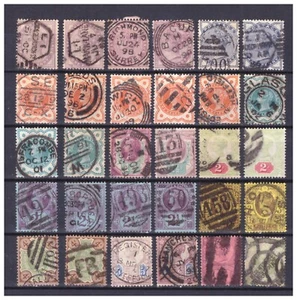 FRANCOBOLLI Gran Bretagna Great Britain Regina Vittoria 1883-1887  a Scelta FX2 - Picture 1 of 31